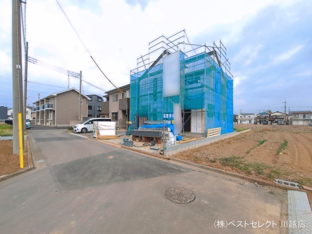 埼玉県川越市上野田町の新築戸建てシート写真 2026年3月24日撮影