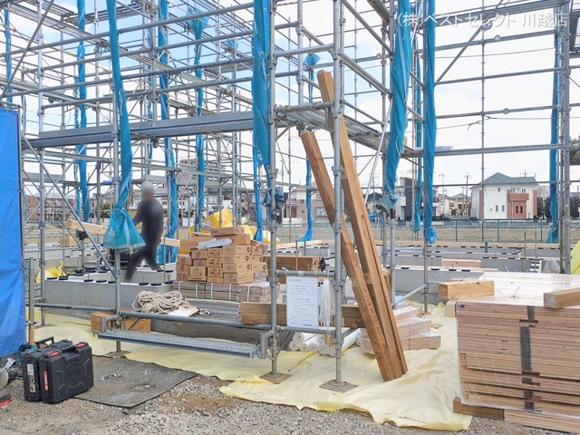 埼玉県川越市上野田町の新築戸建て基礎写真 2026年2月17日撮影