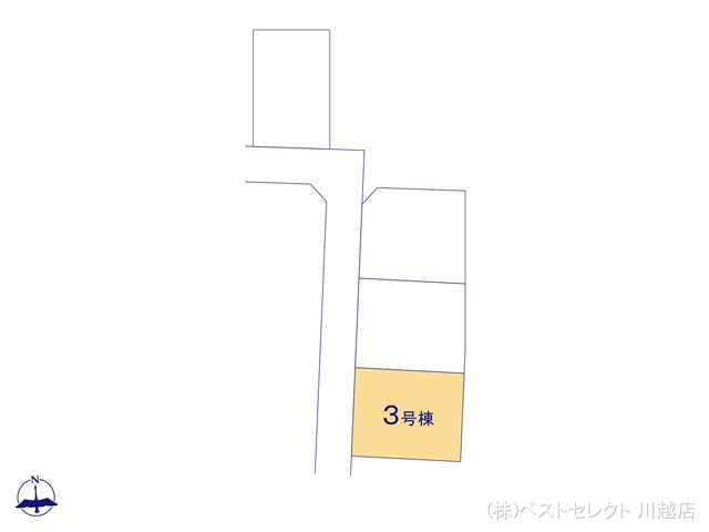 埼玉県川越市上野田町の新築戸建て全体区画図 ※図面と異なる場合は現況を優先