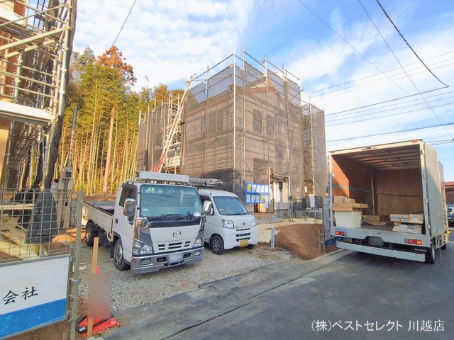 埼玉県川越市大字下小坂の新築戸建てシート写真 2026年2月5日撮影