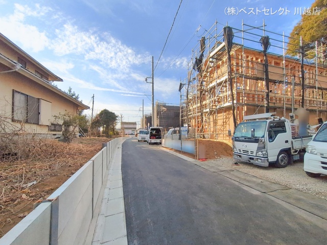 埼玉県川越市大字下小坂の新築戸建てシート写真 2026年2月5日撮影