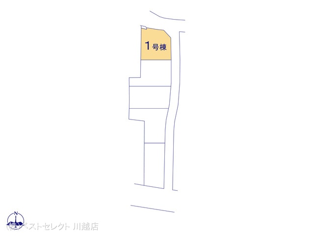 埼玉県川越市大字下小坂の新築戸建て全体区画図 ※図面と異なる場合は現況を優先