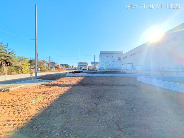 埼玉県川越市大字下小坂の新築戸建て更地・土地写真 2025年12月17日撮影