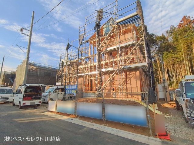 埼玉県川越市大字下小坂の新築戸建て上棟写真 2026年2月5日撮影