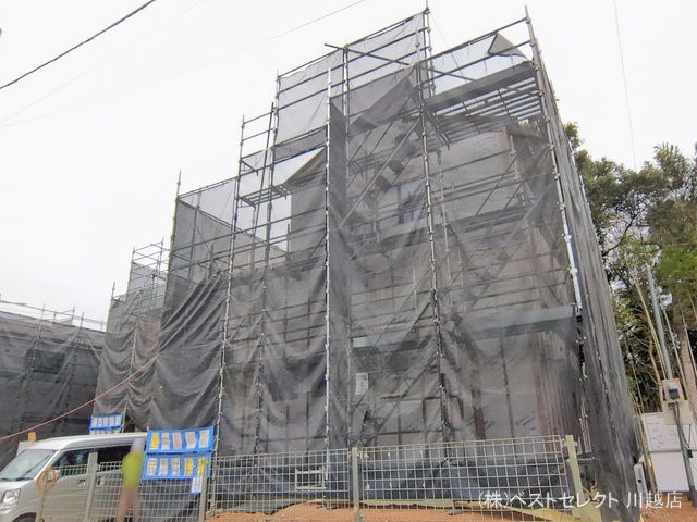 埼玉県川越市大字下小坂の新築戸建てシート写真 2026年2月23日撮影