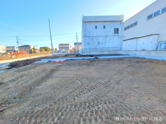 埼玉県川越市大字下小坂の新築戸建て更地・土地写真 2025年12月17日撮影