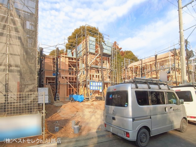 埼玉県川越市大字下小坂の新築戸建て上棟写真 2026年2月5日撮影