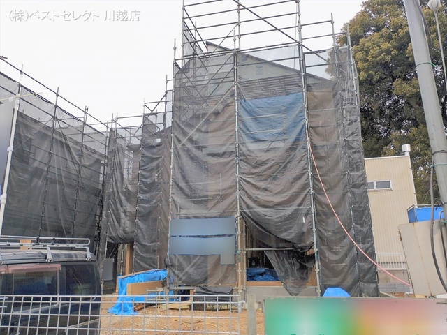 埼玉県川越市大字下小坂の新築戸建てシート写真 2026年2月23日撮影