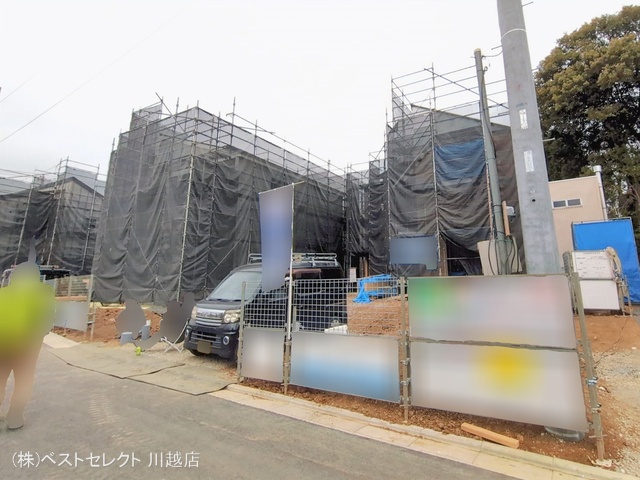 埼玉県川越市大字下小坂の新築戸建てシート写真 2026年2月23日撮影