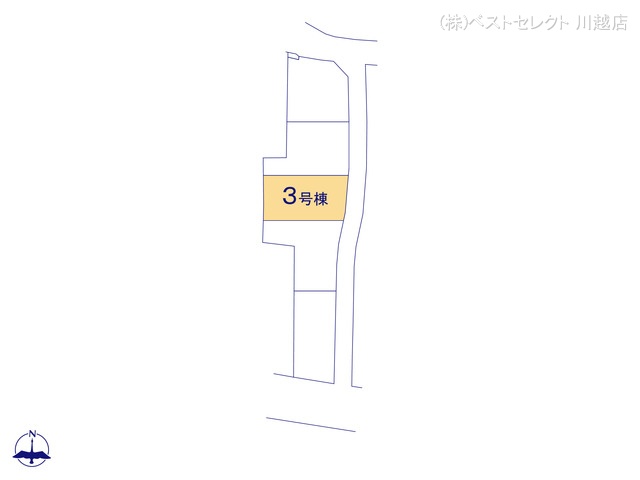 埼玉県川越市大字下小坂の新築戸建て全体区画図 ※図面と異なる場合は現況を優先