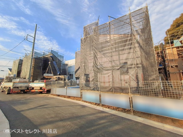 埼玉県川越市大字下小坂の新築戸建てシート写真 2026年2月5日撮影
