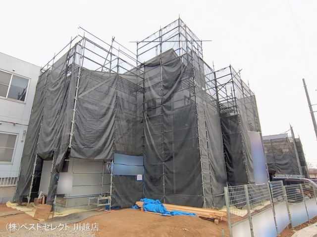 埼玉県川越市大字下小坂の新築戸建てシート写真 2026年2月23日撮影