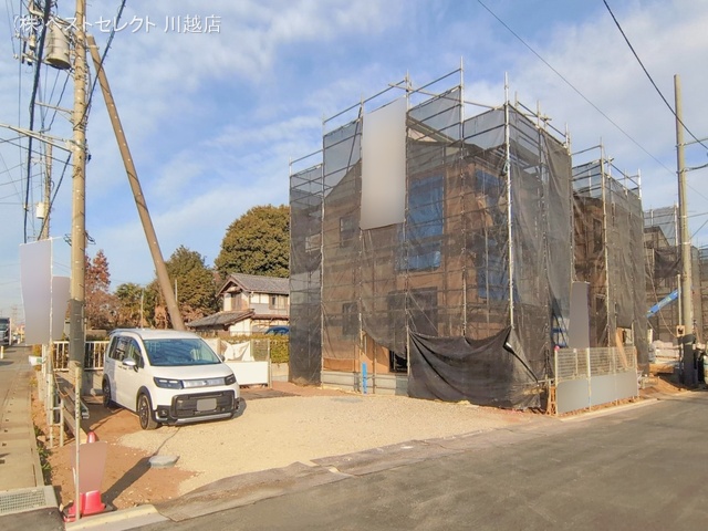 埼玉県川越市大字下小坂の新築戸建て上棟写真 2026年2月5日撮影