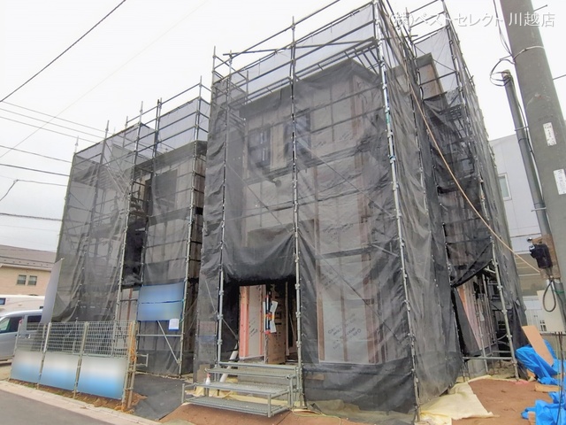 埼玉県川越市大字下小坂の新築戸建てシート写真 2026年2月23日撮影