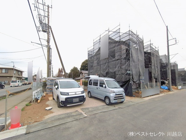 埼玉県川越市大字下小坂の新築戸建てシート写真 2026年2月23日撮影