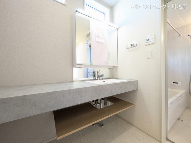 埼玉県川越市豊田町2丁目の新築戸建て洗面所写真 2026年4月2日撮影