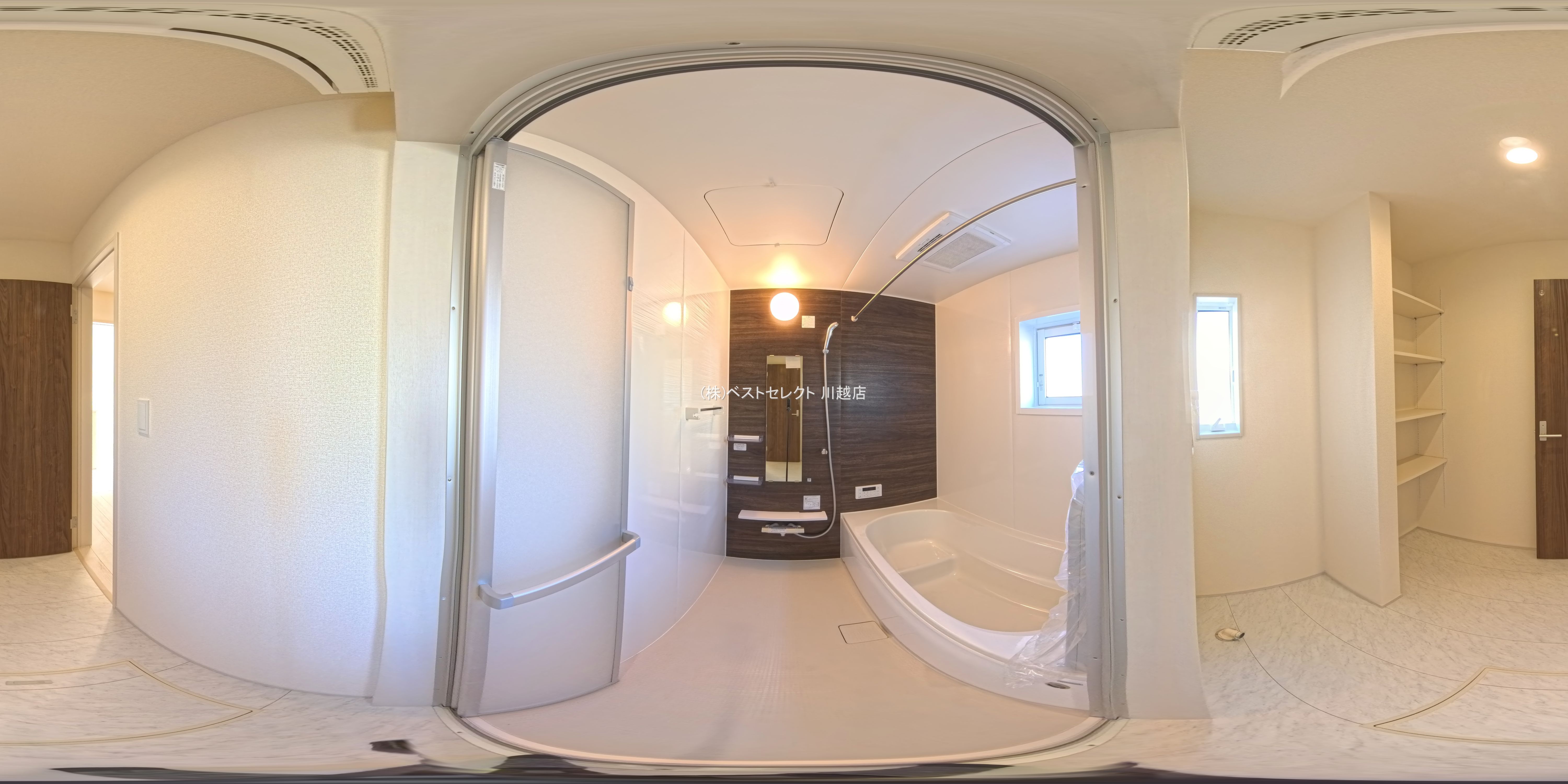 埼玉県川越市豊田町２丁目の新築戸建てパノラマ（お風呂）写真 2026年4月2日撮影