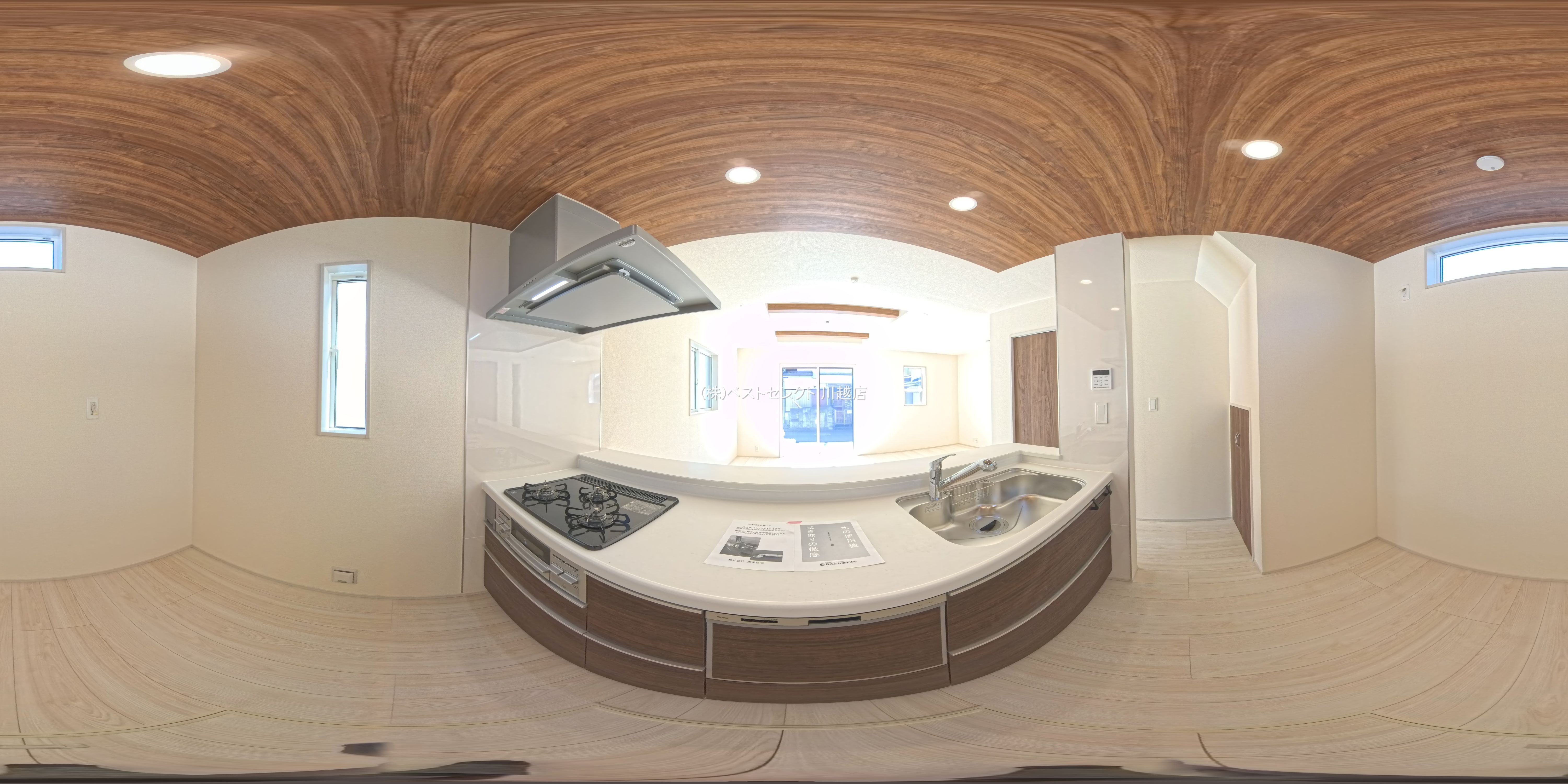 埼玉県川越市豊田町２丁目の新築戸建てパノラマ（キッチン）写真 2026年4月2日撮影