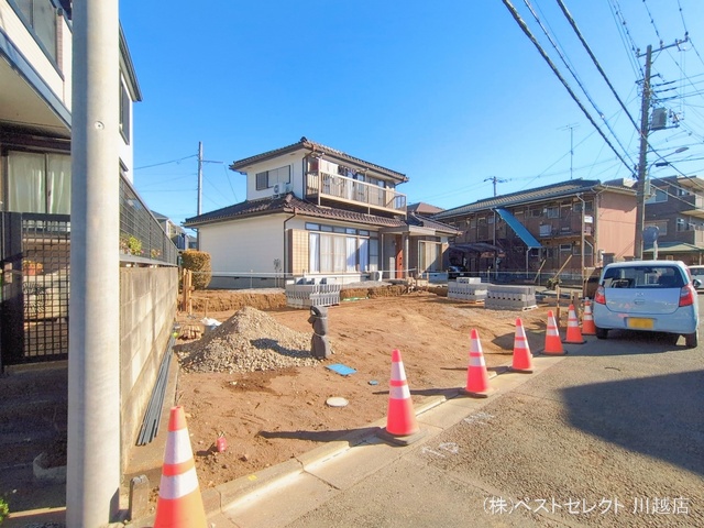 埼玉県川越市大字上戸の新築戸建て更地・土地写真 2026年1月21日撮影