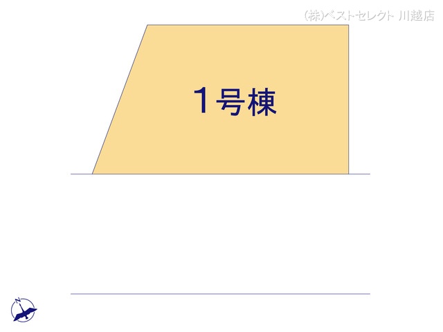 埼玉県川越市大字上戸の新築戸建て全体区画図 ※図面と異なる場合は現況を優先