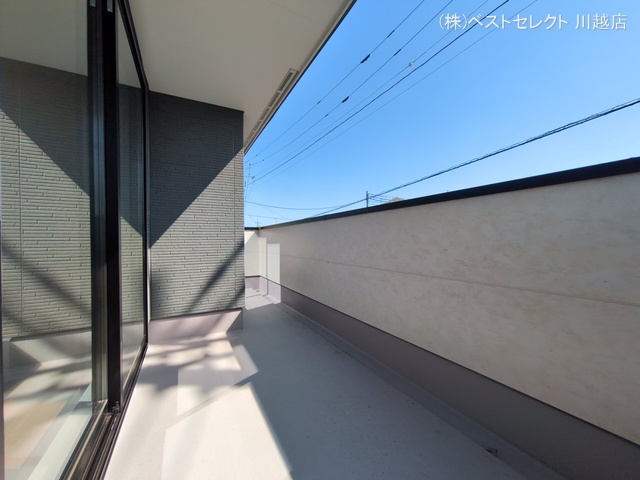 埼玉県川越市霞ケ関北６丁目の新築戸建てバルコニー写真 2026年3月4日撮影