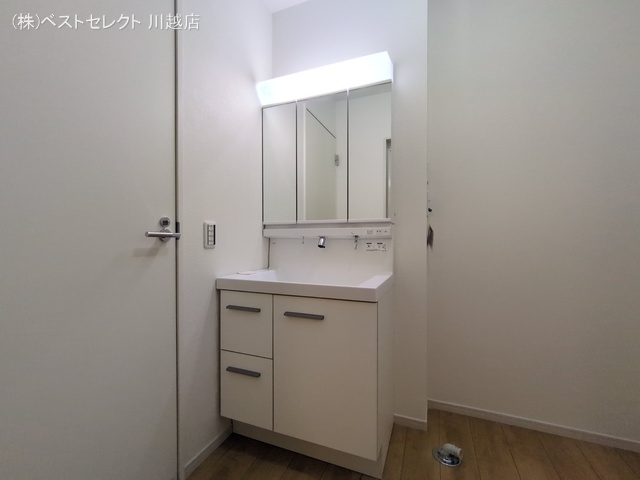 埼玉県川越市霞ケ関北６丁目の新築戸建て洗面所写真 2026年3月4日撮影