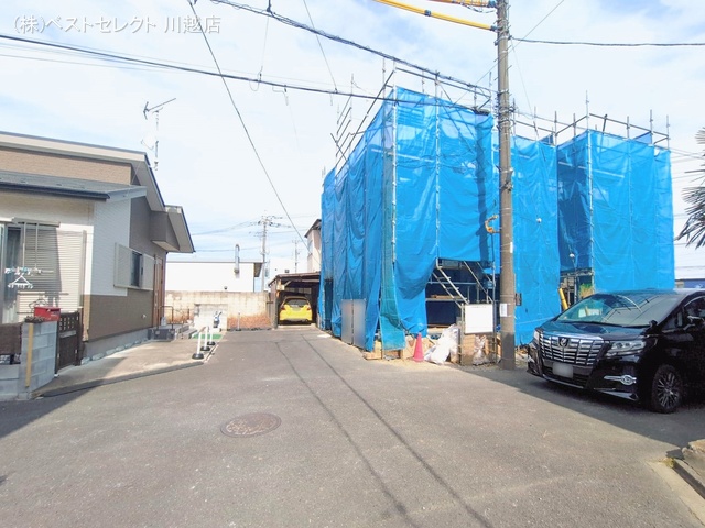 埼玉県川越市大字山田の新築戸建てシート写真 2026年2月19日撮影