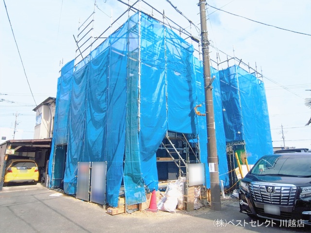 埼玉県川越市大字山田の新築戸建てシート写真 2026年2月19日撮影