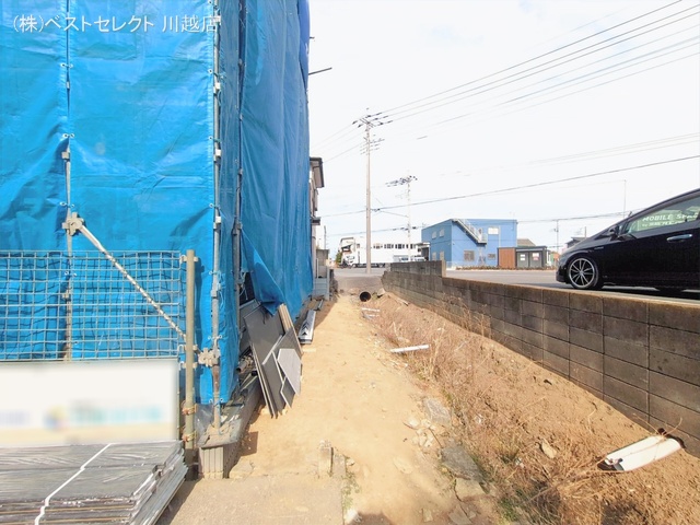 埼玉県川越市大字山田の新築戸建てシート写真 2026年2月19日撮影