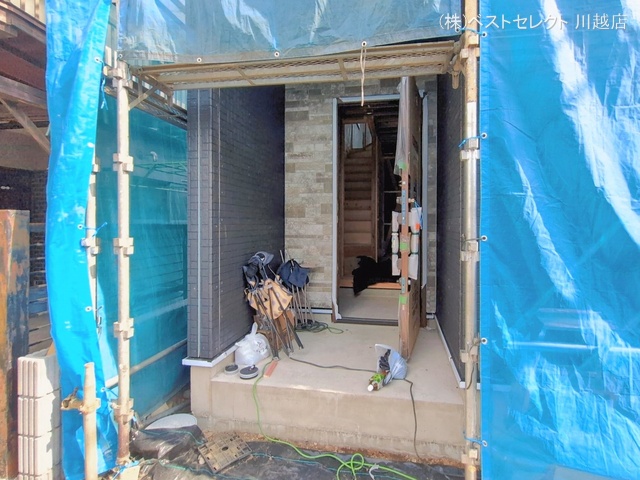 埼玉県川越市大字山田の新築戸建てシート写真 2026年2月19日撮影