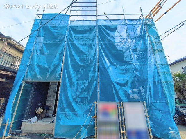 埼玉県川越市大字山田の新築戸建てシート写真 2026年2月19日撮影