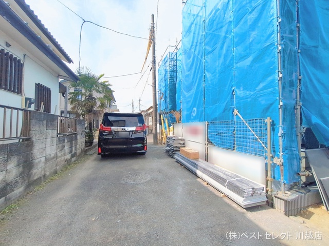 埼玉県川越市大字山田の新築戸建てシート写真 2026年2月19日撮影