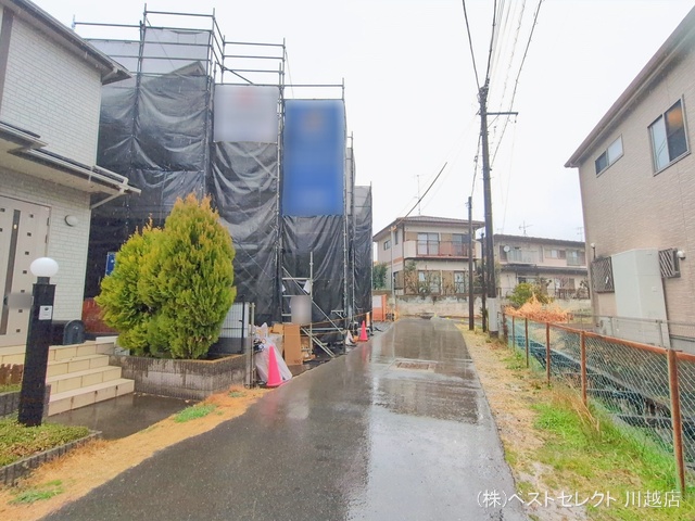 埼玉県川越市仙波町４丁目の新築戸建てシート写真 2026年2月24日撮影