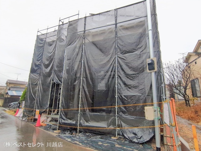 埼玉県川越市仙波町４丁目の新築戸建てシート写真 2026年2月24日撮影