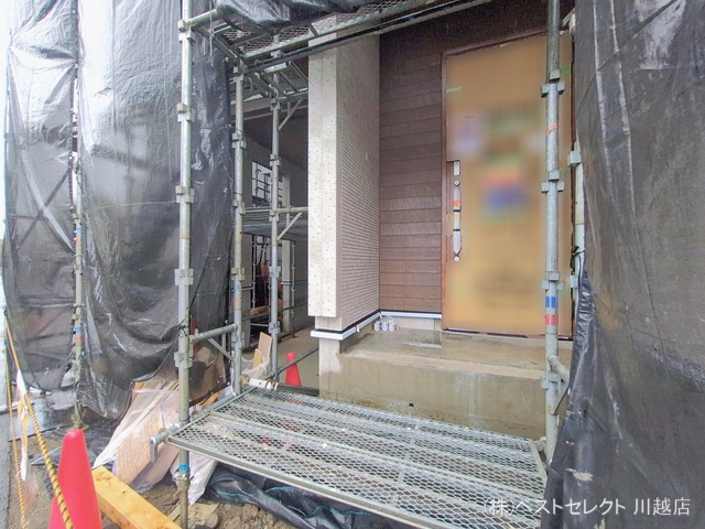 埼玉県川越市仙波町４丁目の新築戸建てシート写真 2026年2月24日撮影