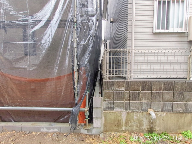 埼玉県川越市仙波町４丁目の新築戸建てシート写真 2026年2月24日撮影