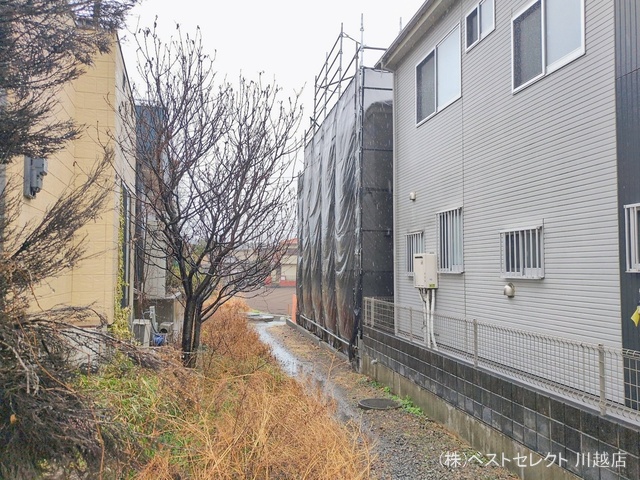 埼玉県川越市仙波町４丁目の新築戸建てシート写真 2026年2月24日撮影