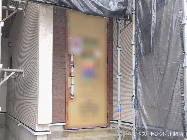 埼玉県川越市仙波町４丁目の新築戸建てシート写真 2026年2月24日撮影