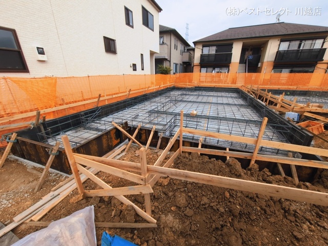 埼玉県川越市大字的場の新築戸建て基礎写真 2026年3月17日撮影