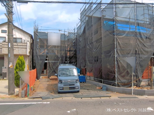 埼玉県川越市大字的場の新築戸建て上棟写真 2026年4月19日撮影