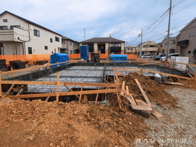 埼玉県川越市大字的場の新築戸建て基礎写真 2026年3月17日撮影