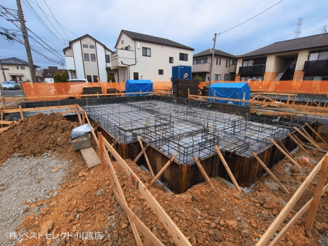 埼玉県川越市大字的場の新築戸建て基礎写真 2026年3月17日撮影