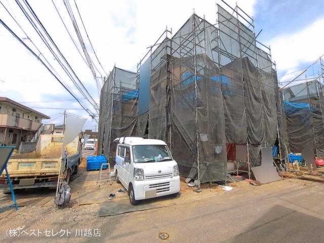 埼玉県川越市大字的場の新築戸建て上棟写真 2026年4月19日撮影