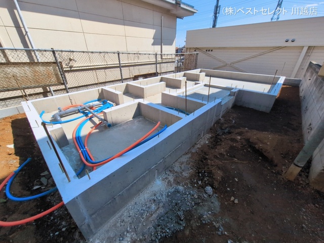 埼玉県川越市新宿町６丁目の新築戸建て基礎写真 2026年3月8日撮影