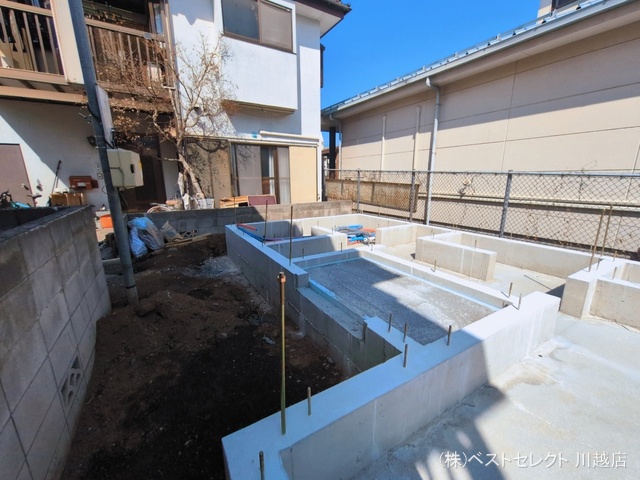 埼玉県川越市新宿町６丁目の新築戸建て基礎写真 2026年3月8日撮影
