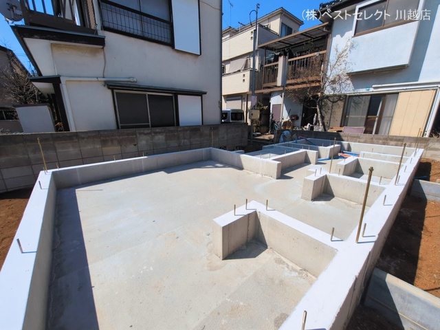 埼玉県川越市新宿町６丁目の新築戸建て基礎写真 2026年3月8日撮影