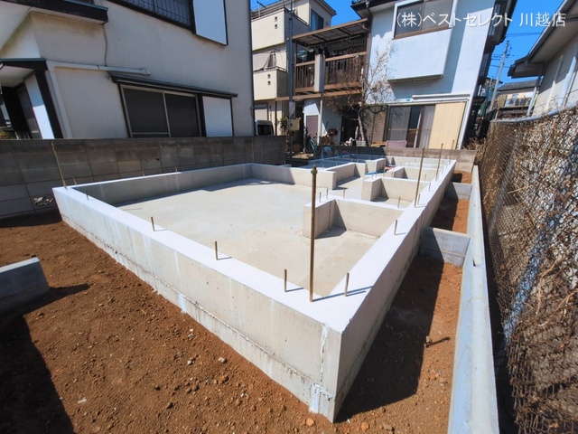 埼玉県川越市新宿町６丁目の新築戸建て基礎写真 2026年3月8日撮影
