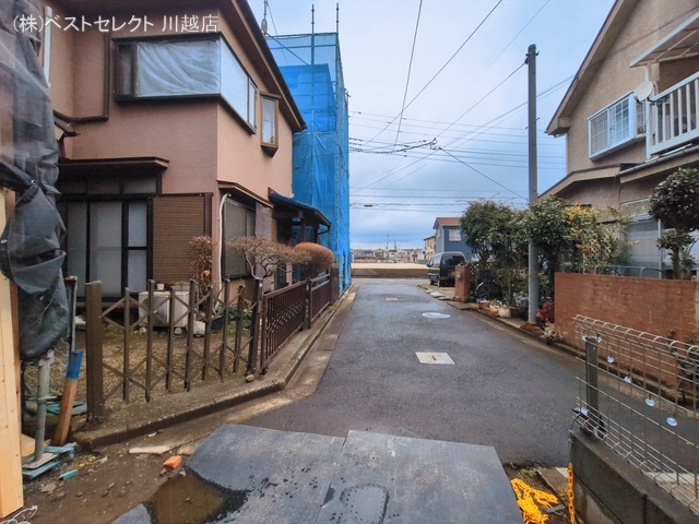 埼玉県川越市熊野町の新築戸建てシート写真 2026年3月9日撮影