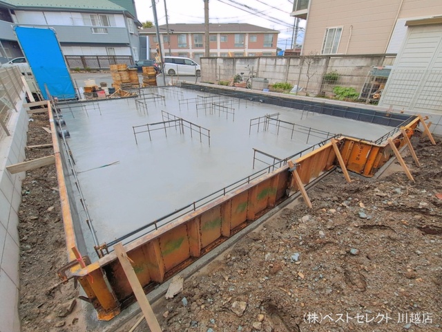 埼玉県川越市大字小ケ谷の新築戸建て基礎写真 2026年4月5日撮影
