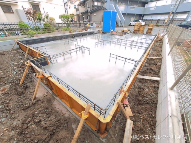 埼玉県川越市大字小ケ谷の新築戸建て基礎写真 2026年4月5日撮影